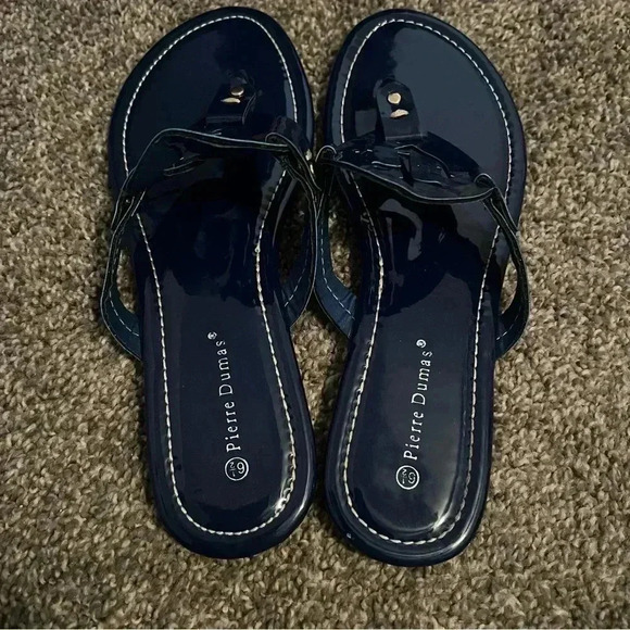 Pierre Dumas Slip On Flat Thong Flip Flop Sandal Size 6.5 M - Picture 2 of 3